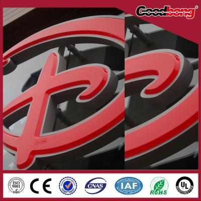 China Doubleside 3D LED steel signs/acrylic vacuum forming mirror signs/metal alphabet signs for sale