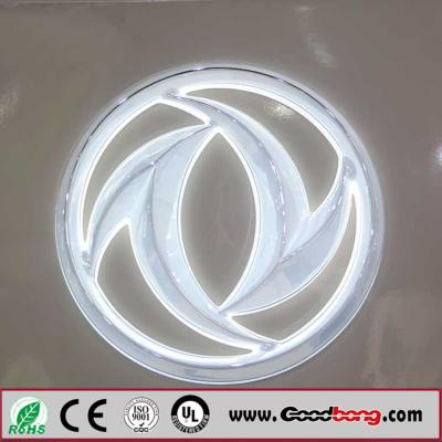 China Professional Custom Round Shape Acrylic Sheet Vacuum Moulding Car Logo Signs; for sale