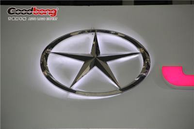 China Custom Design 4S Showroom Metal Badge Car Logo for sale