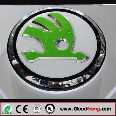 China professional custom shape 3D acrylic vacuum forming round car sign for sale