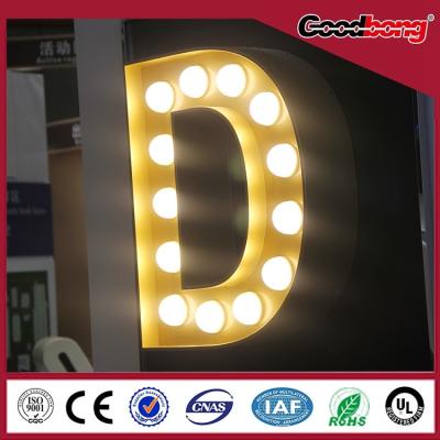 China outdoor indoor waterproof anti-wind vacuum forming chorme Channel Alphabet Letter Sign for sale