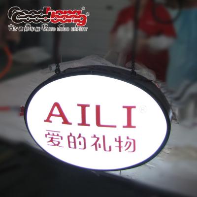 China Vacuum Forming Acrylic LED Lighting Sign Board,  LED Illuminated Hanging Sign Box for sale