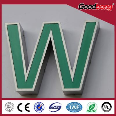 China Epoxy resin channel letter signs/acrylic vacuum forming mirror signs/metal edgelit signs for sale