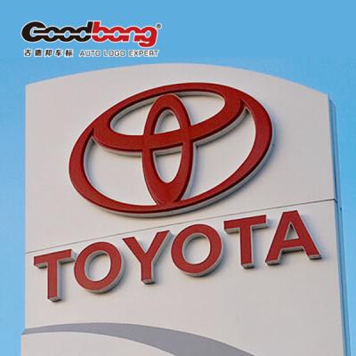 China double sided led pylon signage/ 3d car logo led signage for sale