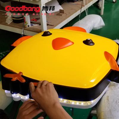 China Signboard manufacturer Food company custom-made outdoor cute chicken shaped blister vacuum foam led light box for sale