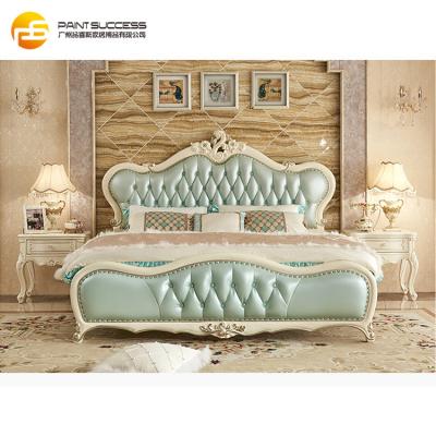 China Eco-friendly Custom French Classic Furniture Solid Wood Bed Europe and America Style Home Furniture Bed for sale