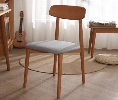 China Eco-friendly nordic solid wood dining chair living room restaurant furniture modern single backrest chair household windsor eco-friendly for sale