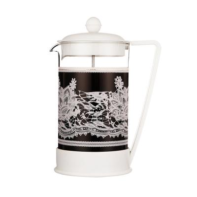 China New Modern Durable Heat Resistant Multi-size Glass French Press Coffee Pot for sale