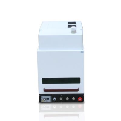 China 100*100MM 70*70MM 200*200MM 300*300MM desktop 30W/50W closed laser marking machine gold and copper annular laser marking machine for sale