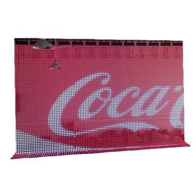 China Indoor And Outdoor Easy Maintenance Media Facade Led Mesh Screen Led Curtain Screen Led Flexible Screen for sale