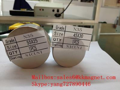 China Industrial magnet N35 neodymium magnet to stop water meter D45X30 d 45x30 for sale