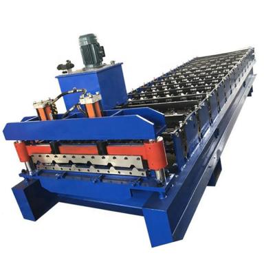 China Building material stores country metal roof tile machine corugated wall sheet roll forming corrugation making machine for sale