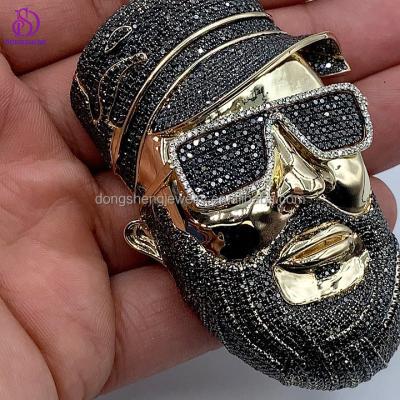 China Hiphop 925 Fashion Jewelry Silver Pendants and Charms Pendant Iced Out Custom VVS Moissanite Diamonds Hip Hop Jewelry Pendant for sale