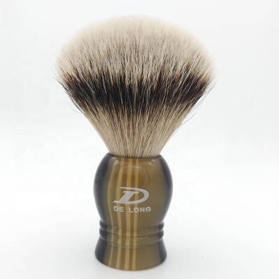 China High Grade Resin Silvertip Badger Hair Shaving Brush Men's Shaving Brush Gift Hand Made OEM/ODM Handle for sale