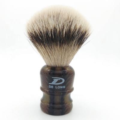 China High Grade Resin Silvertip Badger Hair Shaving Brush Men's Shaving Brush Gift Hand Made OEM/ODM Handle for sale