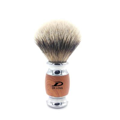 China High Grade Shaving Brush Mens Shaving Brush Gift Silvertip Badger Hair Chrome Handle OEM/ODM Hand Made for sale