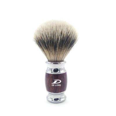 China High Grade Shaving Brush Mens Shaving Brush Gift Silvertip Badger Hair Chrome Handle OEM/ODM Hand Made for sale