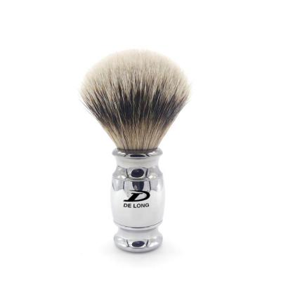 China High Grade Shaving Brush Mens Shaving Brush Gift Silvertip Badger Hair Chrome Handle OEM/ODM Hand Made for sale