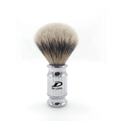 China High Grade Shaving Brush Mens Shaving Brush Gift Silvertip Badger Hair Chrome Handle OEM/ODM Hand Made for sale