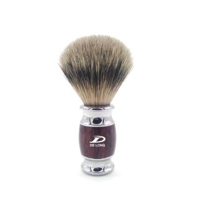 China High Grade Pure Shaving Brush Men's Shaving Brush Gift Best Badger Hair Chrome Handle OEM/ODM Hand Made for sale