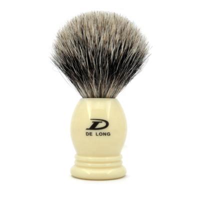 China High Grade Pure Imitation Hair Shaving Brush Men's Shaving Brush Gift 100% Hand Made Ivory Badger Handle OEM/ODM for sale