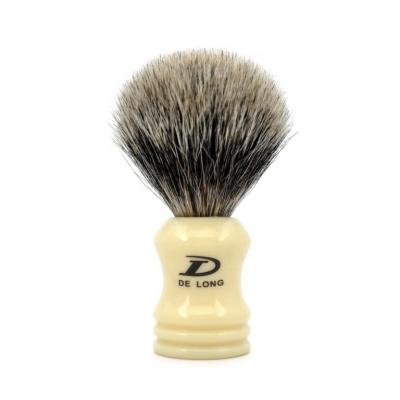 China High Grade Pure Imitation Hair Shaving Brush Men's Shaving Brush Gift 100% Hand Made Ivory Badger Handle OEM/ODM for sale