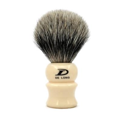 China High Grade Pure Imitation Hair Shaving Brush Men's Shaving Brush Gift 100% Hand Made Ivory Badger Handle OEM/ODM for sale