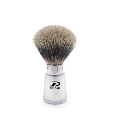 China Shaving Brush Mens Shaving Brush Gift 100% Pure Badger Hair High Grade Chrome Handle OEM/ODM Hand Made for sale