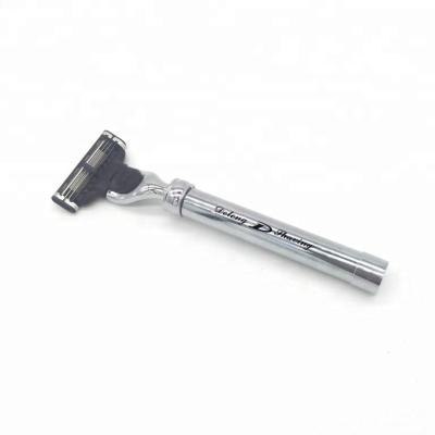 China Triple Blade 3 Blade Razor Metal Handle for sale