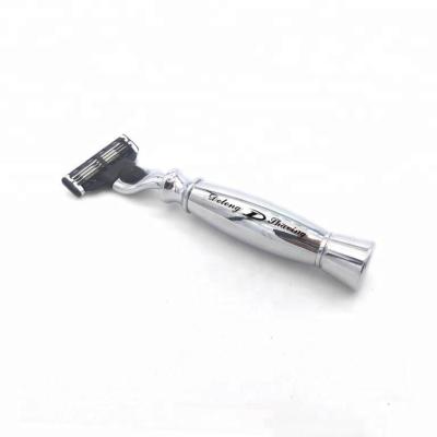 China Triple Blade 3 Blade Razor Metal Handle for sale