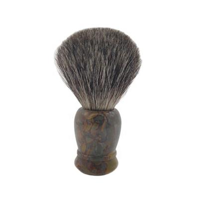 China High Grade Pure Natural Marble Handle Hair Shaving Brush Men's Shaving Brush Gift 100% Hand Made Badger Customization Accepted for sale