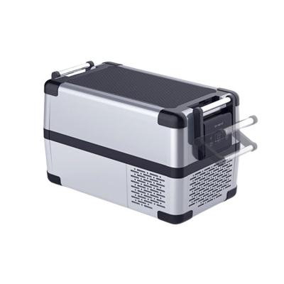 China Home Feature Battery 25l 50l Portable Compressor Mobile Rechargeable Car Refrigerator For Cars 12 Volt for sale