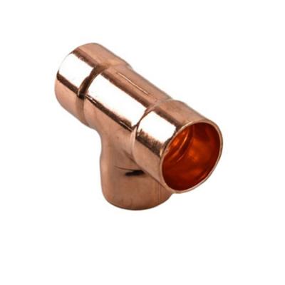 China Hot Sale HVAC 3 Way Refrigeration Copper Elbow Press Connector Copper Tubing Copper Fitting for sale