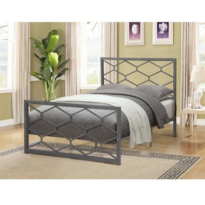 China Latest Small King Queen Size Metal Double Bed Design Twin Piece Beds Custom Nordic Luxury Modern Wrought Iron Frame for sale