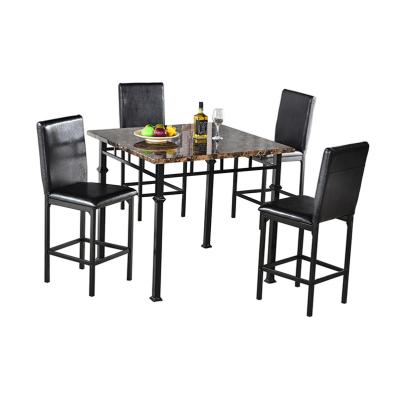 China Other Stainless Steel Marble Dining Table Luxury Italian Dining Table Set Modern Rectangle Marble Dining Table Set of 4 Chairs for sale