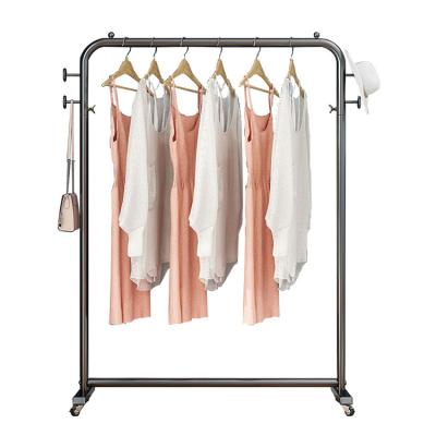 China Eco-friendly New Design Free Standing Metal Clothes Rail Garment Rack Coat Rack for sale