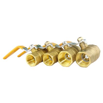 China Gas Valve General SiAN Factory Price Hot Sale 196g Natural Water Oil And Water Price 3/4 Forged Brass Long Handle LPG Ball Valve Supplier for sale