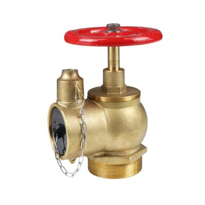 China SiAN Brass Right Angle Type Hot Sale 3 Inch Fire Hydrant Valve Brass Landing Valve for sale