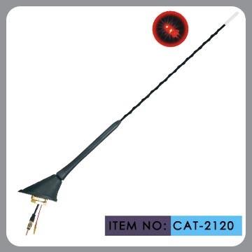 China Auto Car Roof Antenna , Car Electric Aerial Led Light 41cm Mast Length for sale