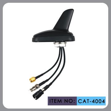 China Auto AM FM Gps External Antenna , Shark Fin Car Aerial RHCP Polarization for sale