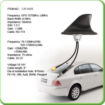 China Auto 1575.42mhz GPS-Antenne mit 0.3M Aufkleber-magnetischer Installation zu verkaufen