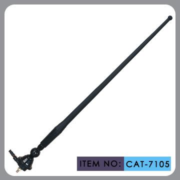 China Top Roof External Rubber Car Antenna 0-180° Angle Adjusted 1300mm Cable Length for sale