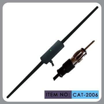 China Am Fm Windshield Radio Antenna , Window Mount Antenna Black Mast for sale