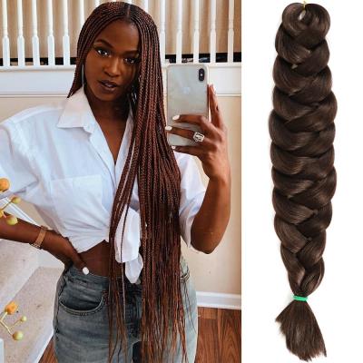 China Jumbo Braid Factory Price Braid Hair Wholesale Synthetic Braids Crochet Hair Extension Box Original 82inch 165gram Jumbo Braiding Hair for sale