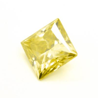 China Factory Price Luxury Top Quality Zircon Stones Wuzhou Synthetic Gems Grade 5A Yellow CZ Loose Stone Price Per Carat Zircon for sale