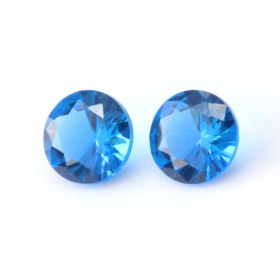 China Factory Price Luxury Nano Blue Synthetic Nano Gem For Jewelry /Inlay/Ring/Earrings/Pendant Diamond Stones Round 1.0mm for sale