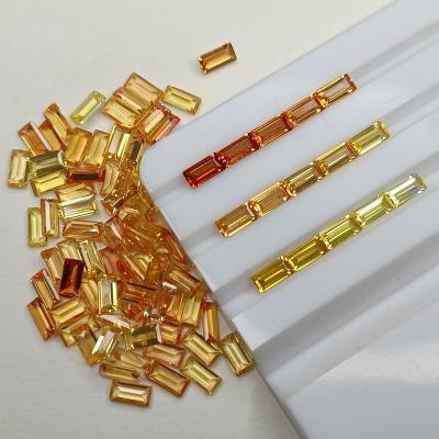 China No Raw Wholesale Natural Yellow Sapphire Loose Loose Gemstone From Wuzhou Rectangular for sale