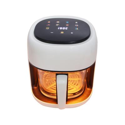 China Easy Operate Electric Hot Air Fryer Oven Oil Free Cooker 1300W 6 Liters Smart Cooking Programs Compact Oilless Small Oven Fit for 2-3 People for sale