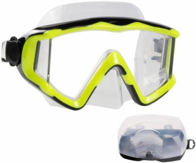 China Durable Adult High Quality Silicone Mask Gear Freediving Diving Swimming Goggles for sale