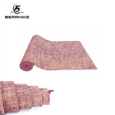 China Premium Yoga and Exercise Mat Durable Hemp Yoga Mat Jute Anti-Slip Natural Fiber for sale